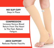 Load image into Gallery viewer, Compression Stockings Below Knee - 4way (Pair)
