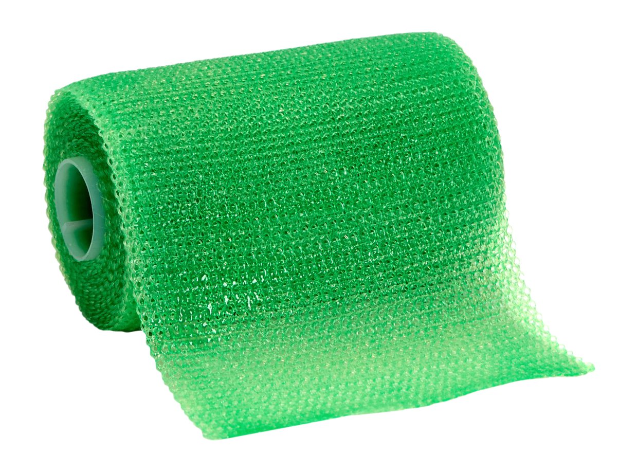 PrimeSoft Semi-Rigid Casting Tape - 12.7cm x 3.6m (5in x 4yd) - Green - Made in Korea