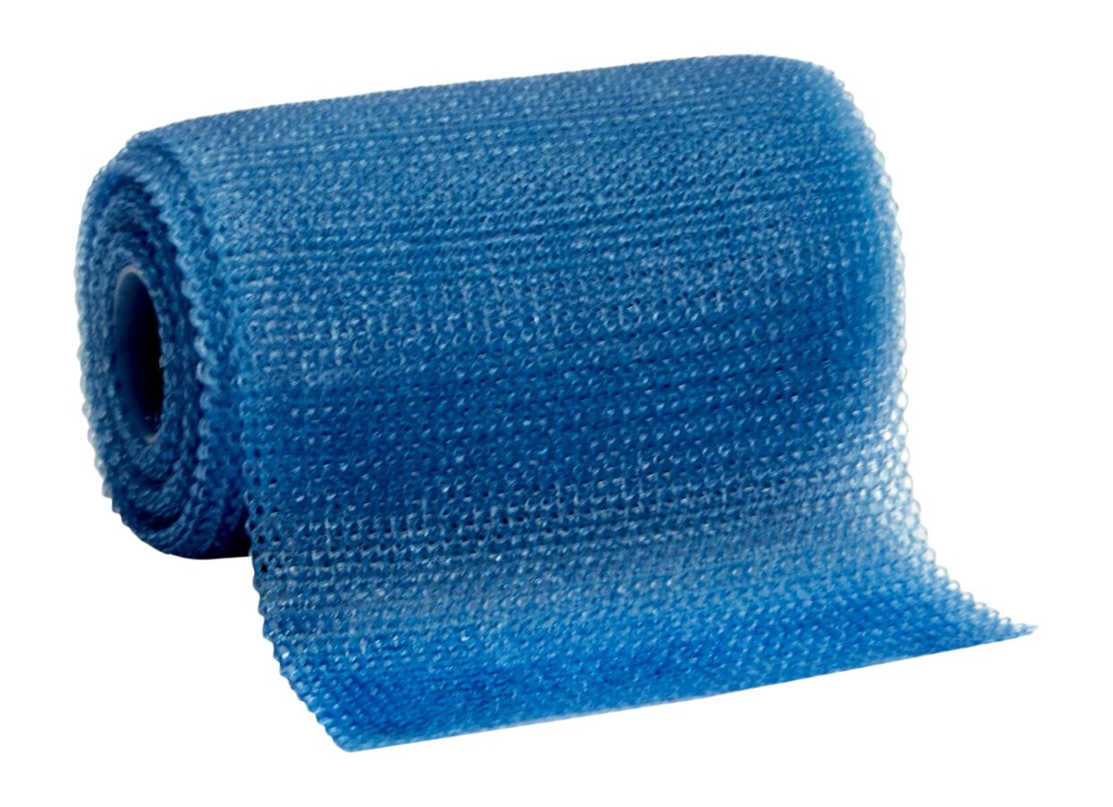 PrimeSoft Semi-Rigid Casting Tape - 10.2cm x 3.6m (4in x 4yd) - Blue - Made in Korea