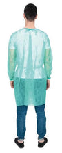 Load image into Gallery viewer, Isolation gown - Size Large 25gsm 10pcs/pkt (Green / Blue)
