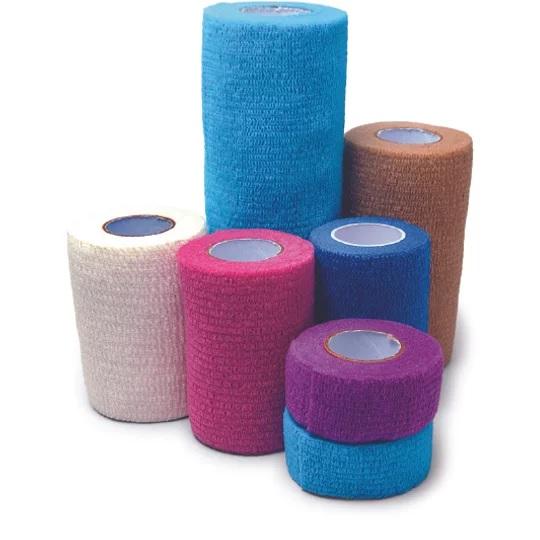 8pcs/pkt, PrimeCOB™ High Elasticity Non-woven Bandage with Latex Coating Self Adherent Cohesive Tape - 1