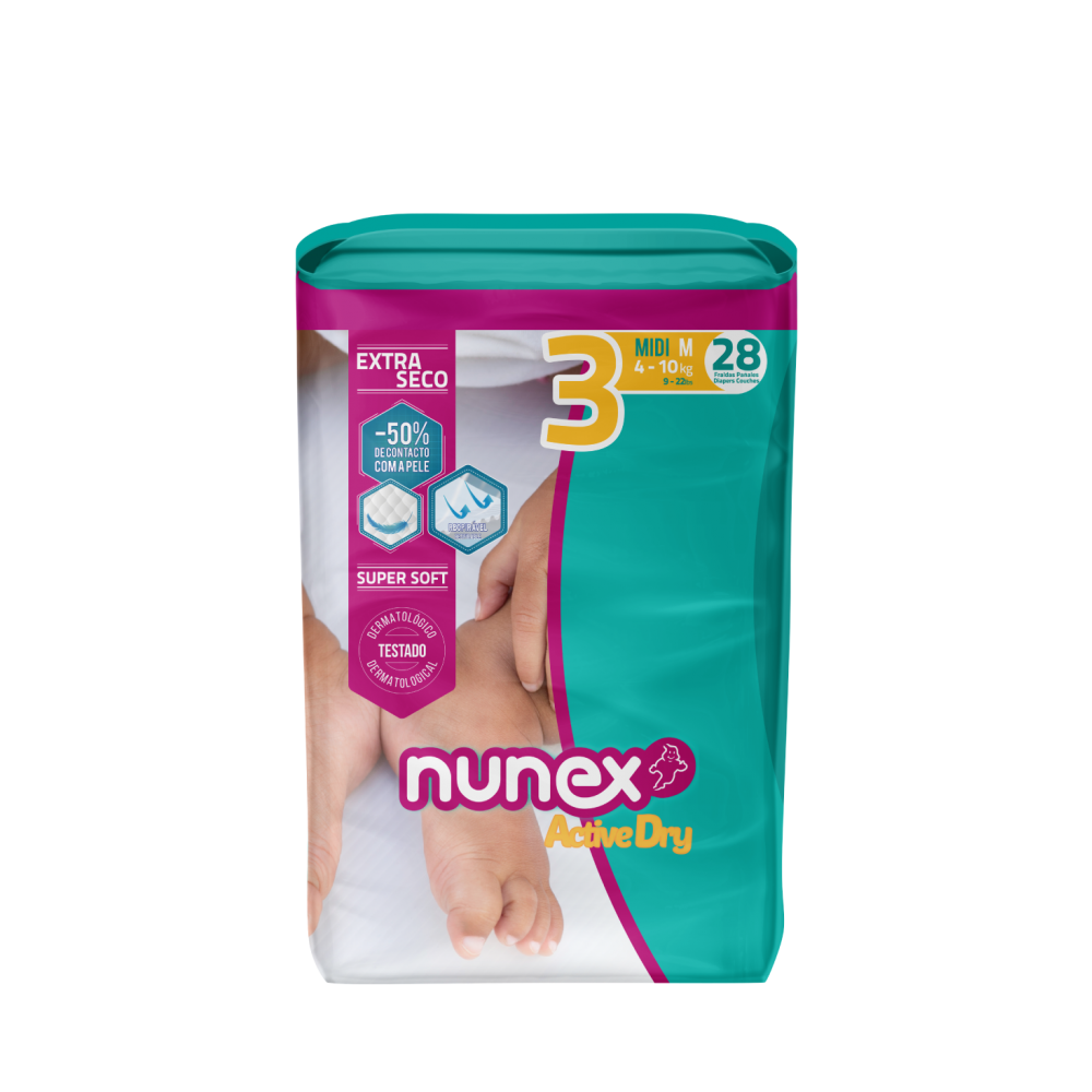 nunex -BABY Diaper 4-10 KG / 28P size 3